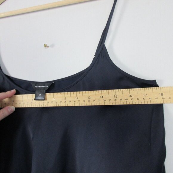 Club Monaco Women Cami Tank Top Viscose Camisole Scoop Neck Comfy Black S 114 - Picture 7 of 9